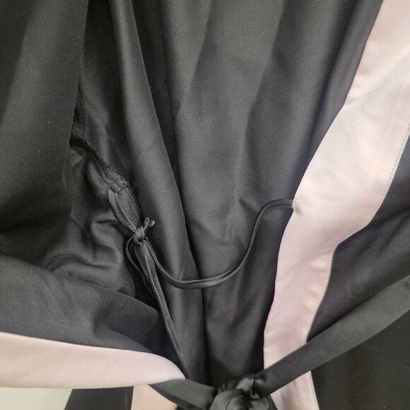 Victoria's Secret black & pink satin short robe kimono One Size Belted - Picture 7 of 10